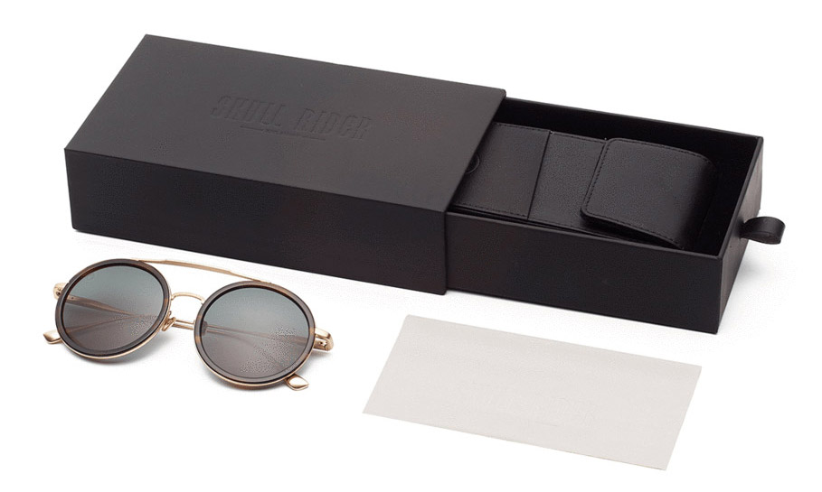 retro ronda gafas de sol skull rider 4