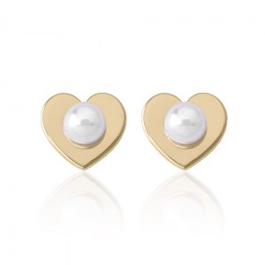 Pendientes-Pure-Love-baño-oro-cierre-botón--16393-01-1-000-010-1-2